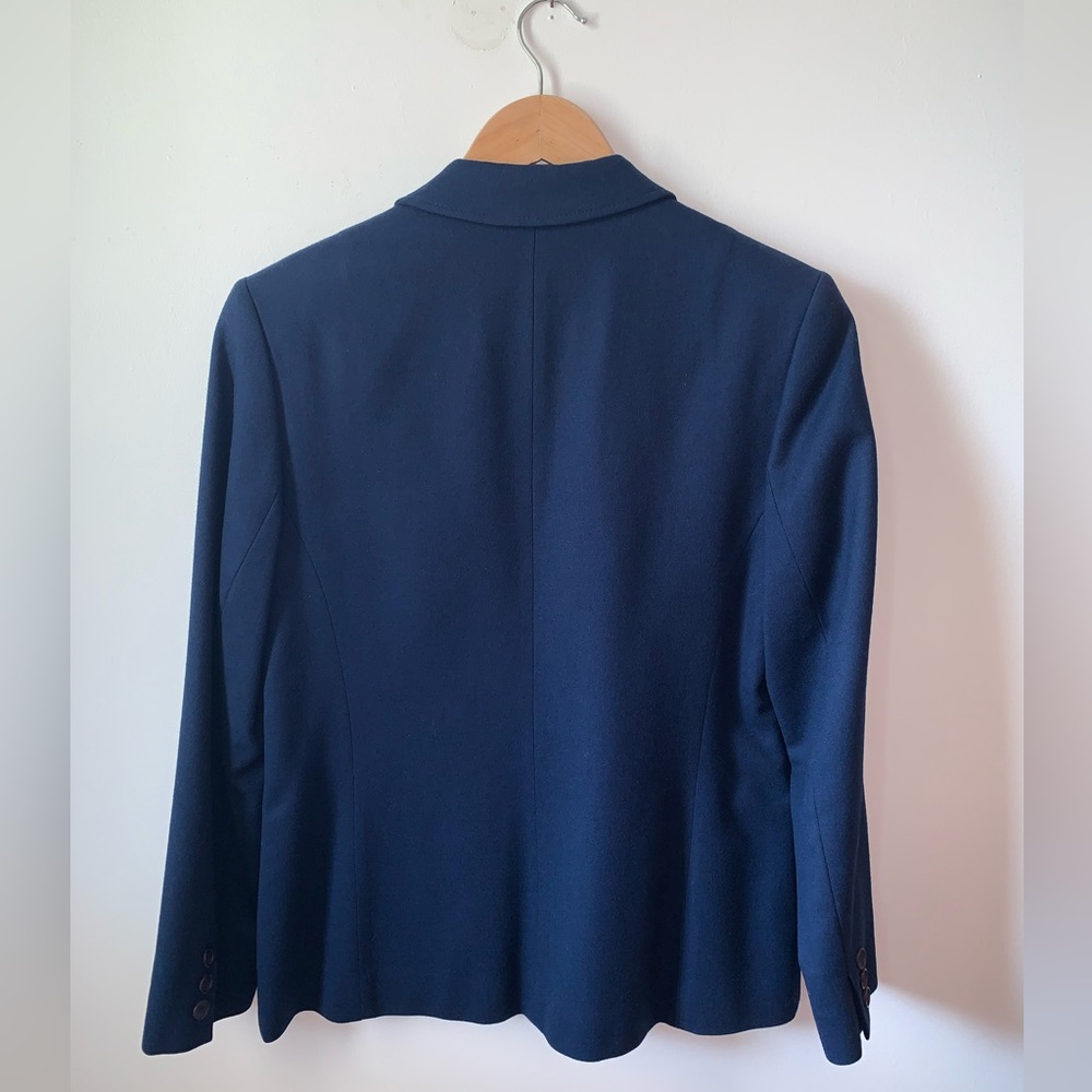 Pendleton Vintage Navy Wool Blazer Size 8 Classic Cut - Picture 3 of 5